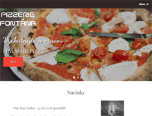 Tablet Screenshot of pizzeriefontana.cz